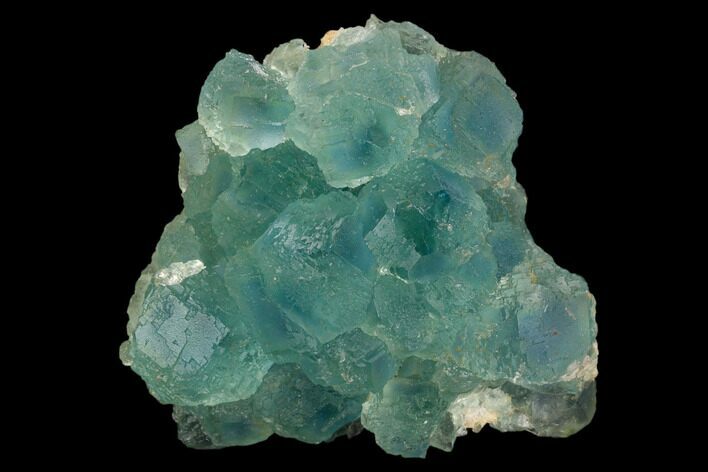 Stepped Blue-Green Fluorite Crystal Cluster - China #128924